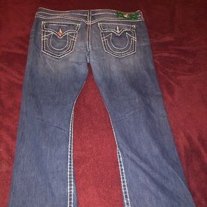 True Religion ripped jeans